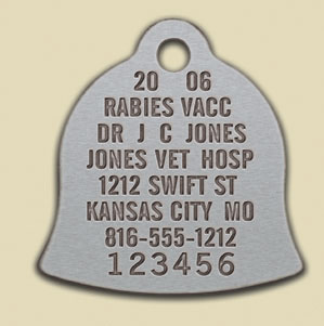 Stainless Steel Rabies Tags